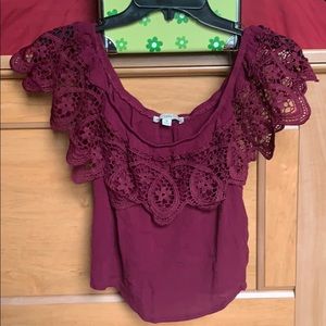 Off the shoulder blouse